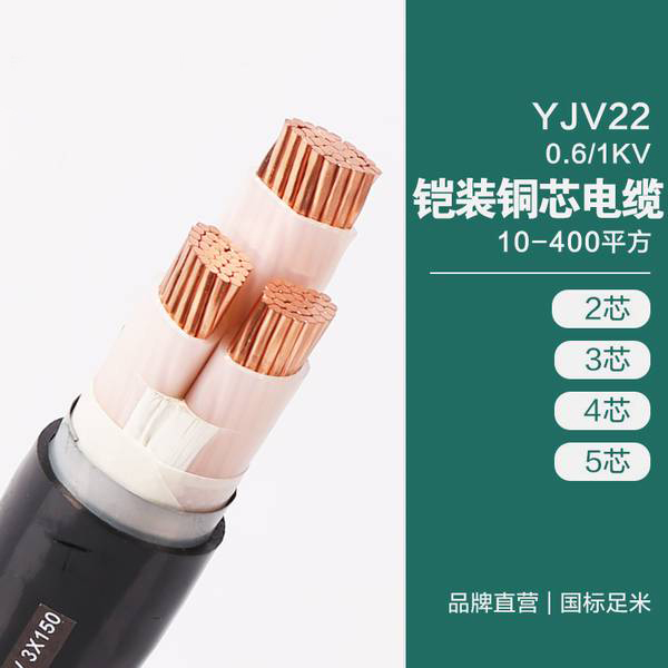 YJV22 0.6/1KV 鎧裝銅芯電纜 10-400平方